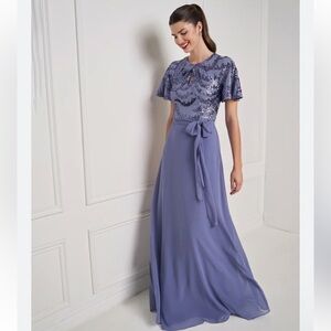 JS Collections Delilah Beaded Gown NWT Size 4